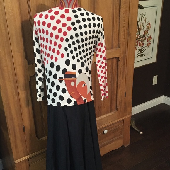 Unique multi- color/ themed top. Long sleeve - Picture 8 of 10